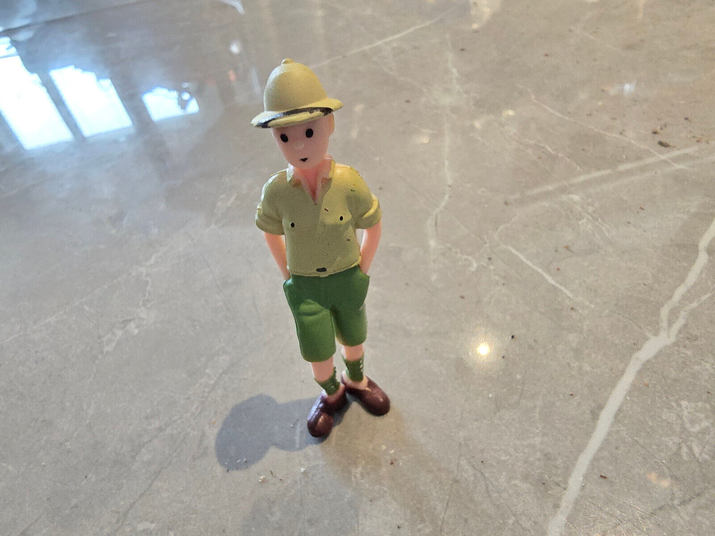 The Adventures Of TINTIN Pvc Action Figures Comic Doll Kids HIKING SNOWY TIN TIN