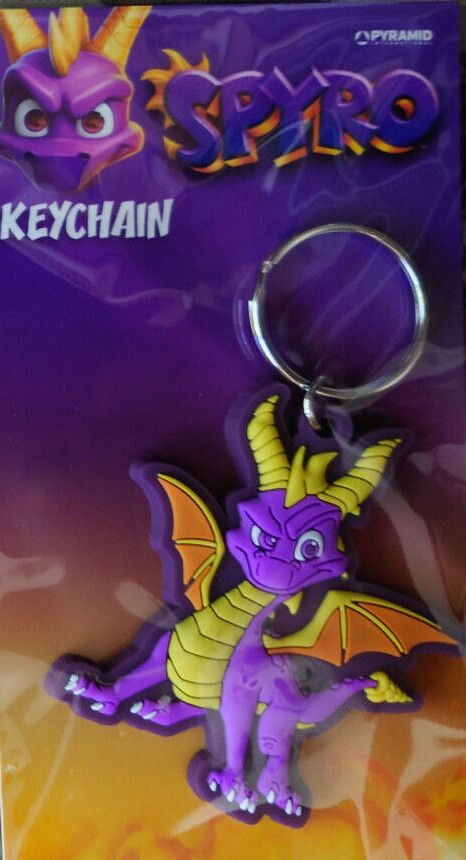 SPYRO the Dragon 2D Chibi Rubber Keyrings YOU CHOOSE New KEY CHAIN FILLER