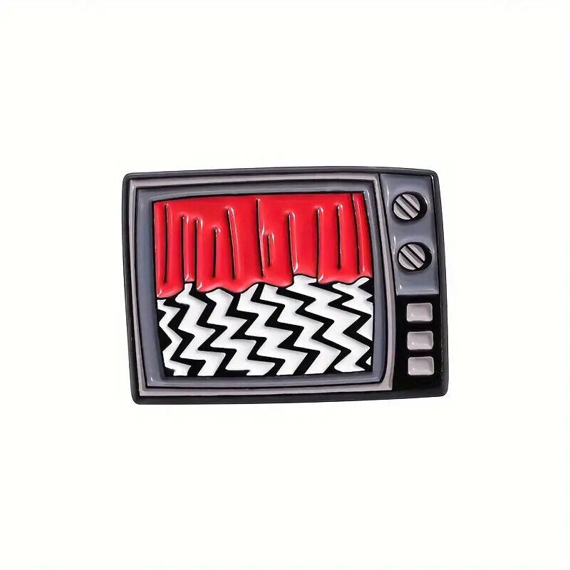 HORROR Metal Enamel Pin Badge Adult Teen TV MOVIE GRUDGE GOTH BLACK TV SHINING