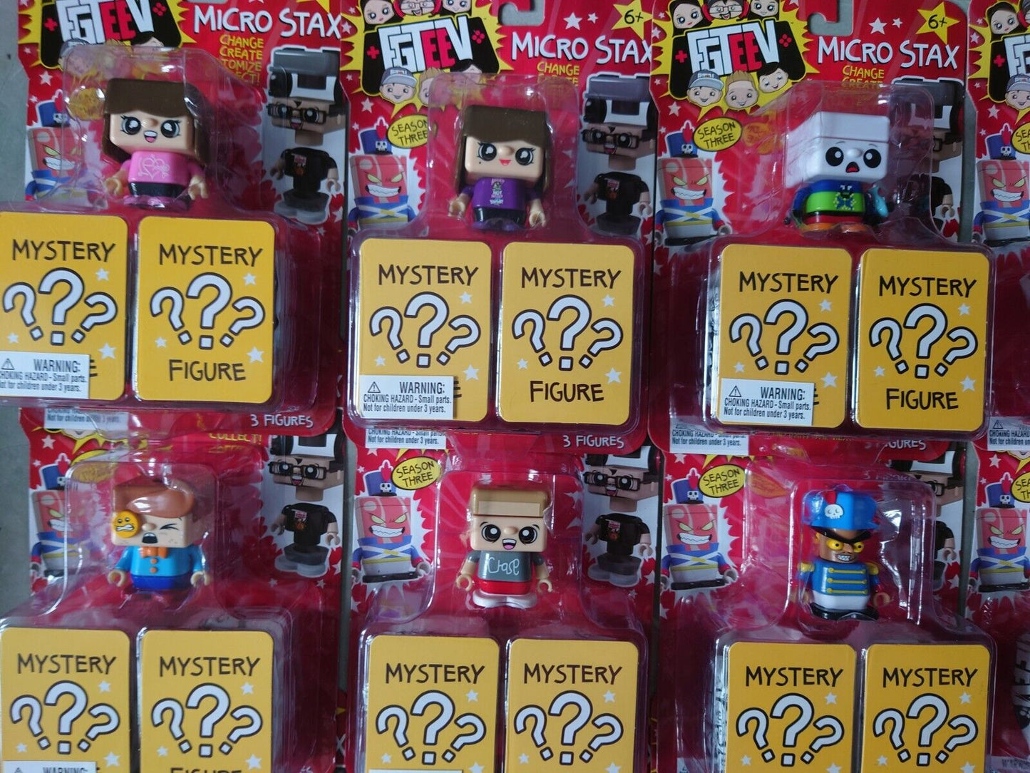 FGTeeV Micro Stax Bonkers Toys CHOOSE YOUR STAX MYSTERY FIGURES 12 FG-TEEV