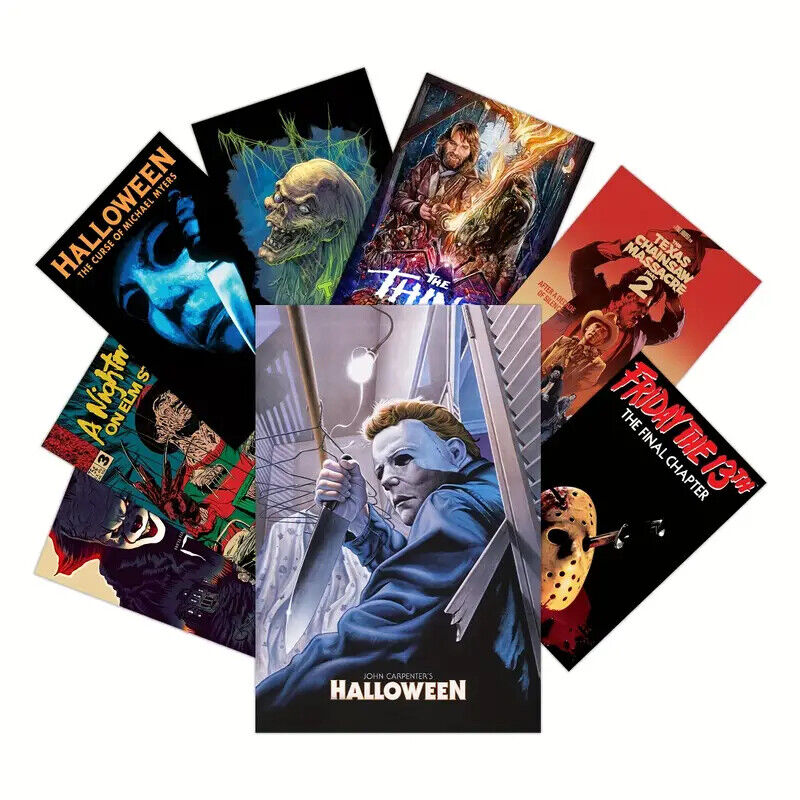 Horror Canvas Wall Art Movie Poster Print Picture IT Halloween Friday 13th Thing