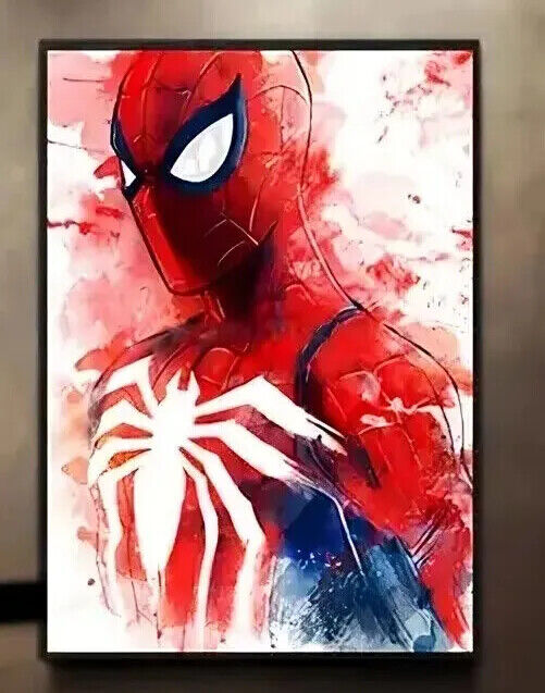 Spiderman Canvas Marvel GAMING MUSIC Abstract Face Print Superhero SPIDER MAN
