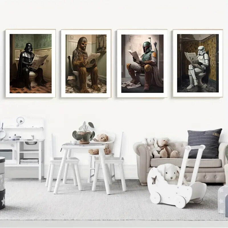 Star WARS Canvas Wall Art Movie Poster Print Picture Retro CHEWBACCA DISNEY