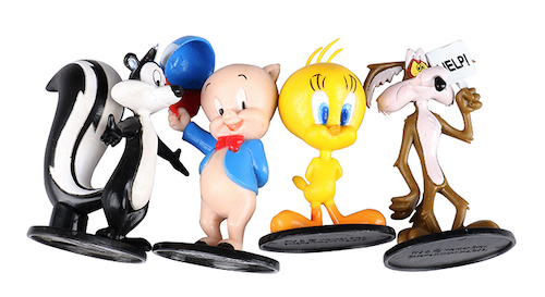 Looney Tunes 7-9cm Figures BUGS Fudd Porky Pepe Marvin Tweety Daffy CAKE TOPPER