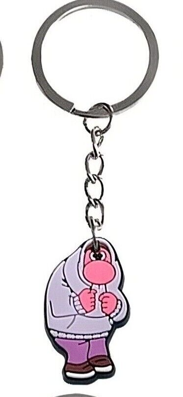 INSIDE OUT 2 Keyring BagTag Dangle Keychain ANXIETY ENVY PVC ENNUI NETFLIX