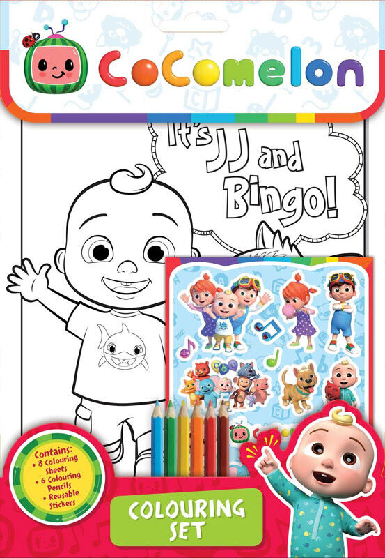 CoComelon Finger Paint Set COLOURING BOOK 123 ABC EDUCATIONAL COPY NETFLIX KID