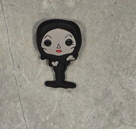 WEDNESDAY ADDAMS FAMILY Croc Charms Clog Shoe TV Movies Film Character Jibbit