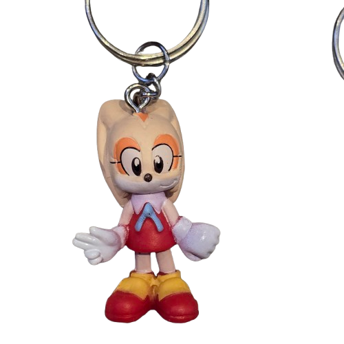 SONIC THE HEDGEHOG Official Keyring 2D Rubber TAILS SHADOW Sega Gaming CHOOSE