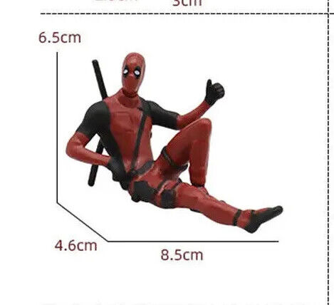 Sitting Mini Deadpool Action Figure Toy Topper Car Interior Decoration MOVIE