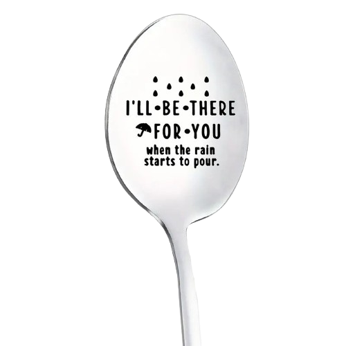 FRIENDS JOEY DONT SHARE FOOD Spoon ICE CREAM COFFEE SUNDAE SILVER DESERT GIFT