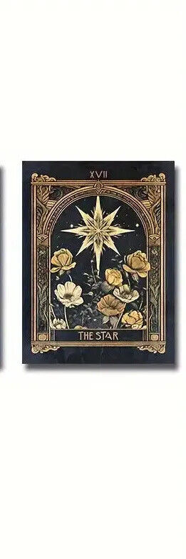Tarot Card Mystic Sun Moon Star Canvas Art Pictures Large Cosmo Future