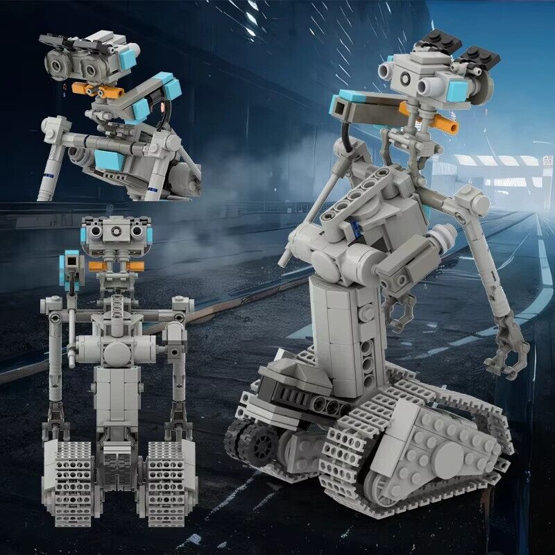 LARGE Johnny 5 Short Circuit Robot Building Figure Blocks Set SHORT CIRCUIT TOY