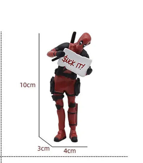Sitting Mini Deadpool Action Figure Toy Topper Car Interior Decoration MOVIE