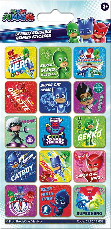 Pj Masks Party Stickers reusable spaf Stickers Official licensed product PJMASKS