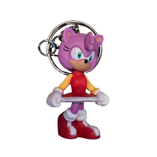 SONIC THE HEDGEHOG Official Keyring 2D Rubber TAILS SHADOW Sega Gaming CHOOSE