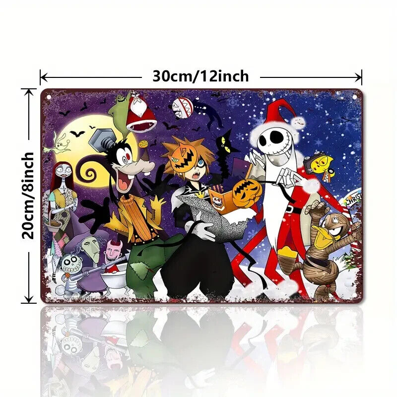 Jack Skellington GOOFY MINITOKYO Tin Metal sign Halloween Horror HALLOWEEN XMAS