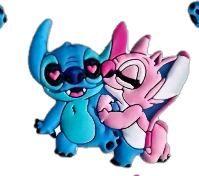 XLARGE Disney Lilo & Stitch Croc Shoe Charms Cartoon Movie lot Blue Kid Adult