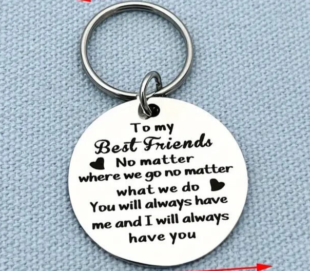 VALENTINES To My Best FriendS Novelty Friendship Keyring Her Bestie GIRLFRIEND