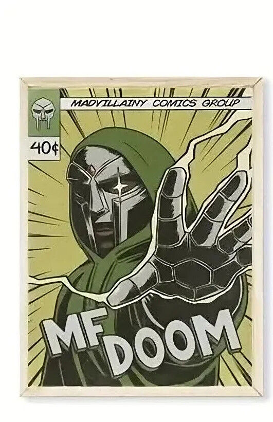 IAO MF DOOM CANVAS Music Album Cover Poster Music Poster Aesthetic COMIC ART