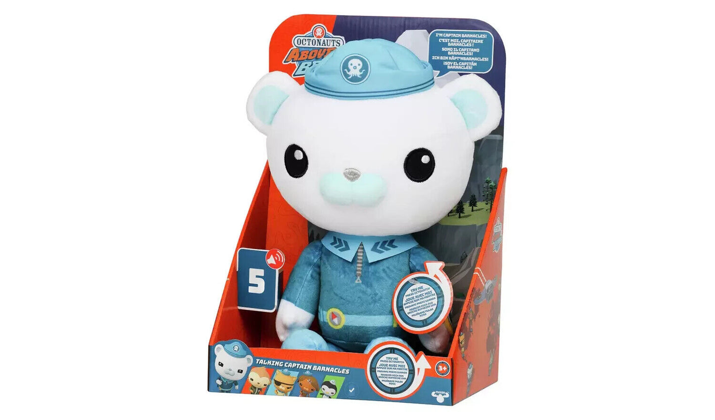 Octonauts Talking Captain Barnacles Interactive Soft Cuddly 13" Plush