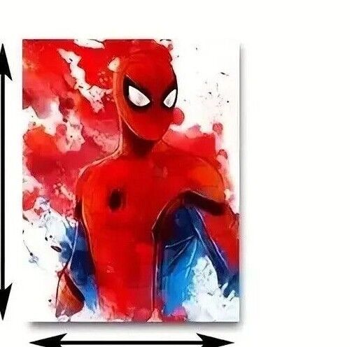 XTRA LARGE Spiderman Canvas Marvel GAMING MUSIC Abstract Face Print Superhero