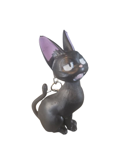 Black Cat Keyring Keychain Horror Witch Kiki Ghibli Figure Kids Happy Wizard