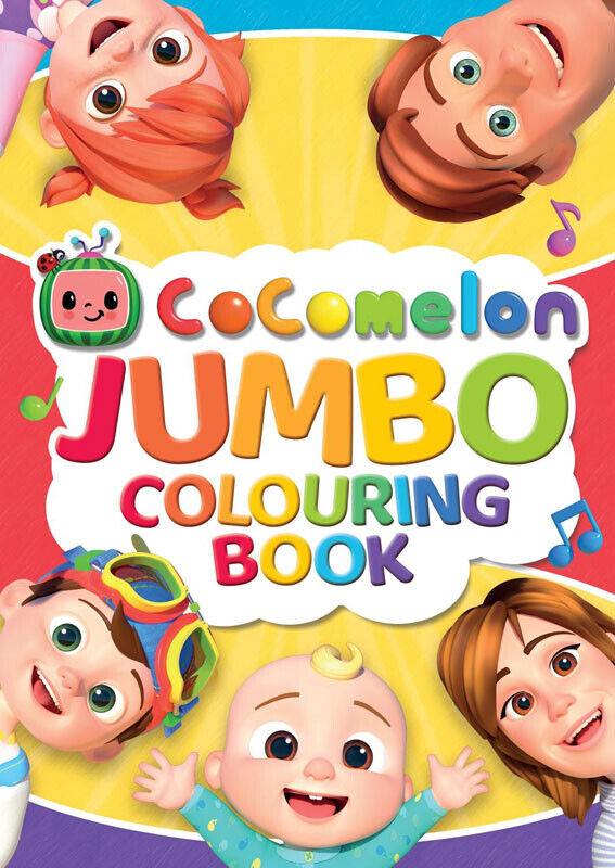 CoComelon Finger Paint Set COLOURING BOOK 123 ABC EDUCATIONAL COPY NETFLIX KID