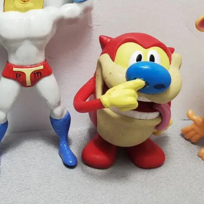 OFFICIAL VIACOM The Ren and Stimpy Cartoon Figure FIGURES Mini Model NETFLIX