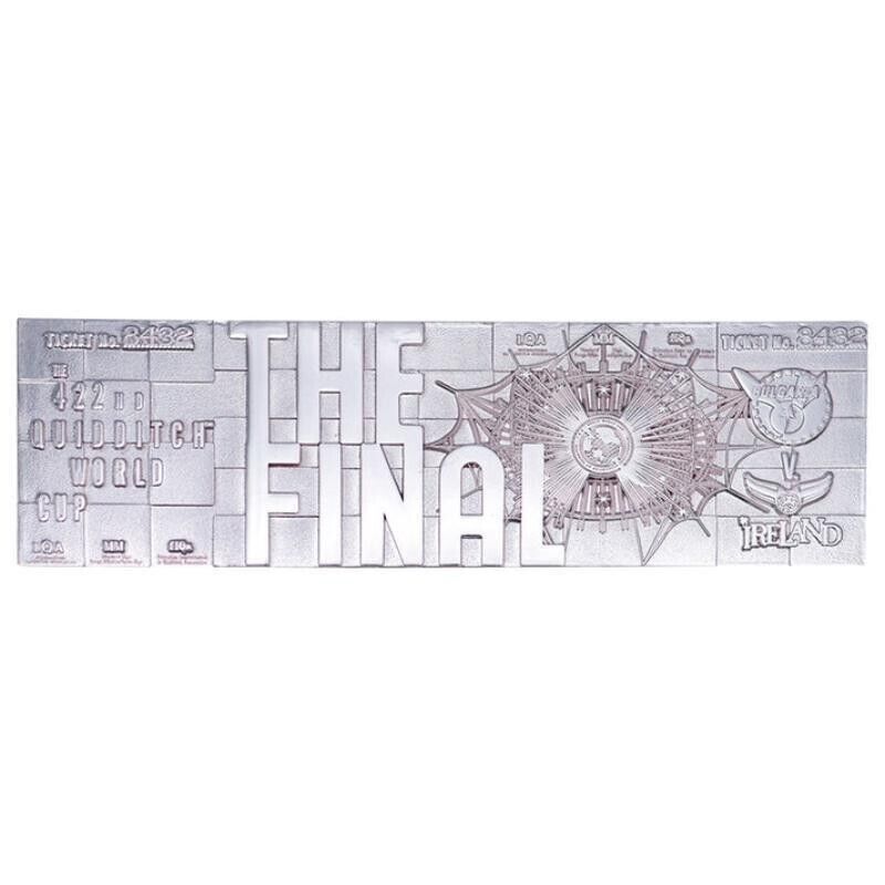 LIMITED EDITION Harry Potter Silver Plated Replica Quidditch World Cup Ticket