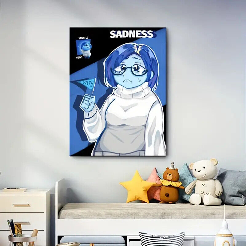 Inside Out 2 Poster HUMAN Maxi Wall Art Movie Prints Animated Films CANVAS