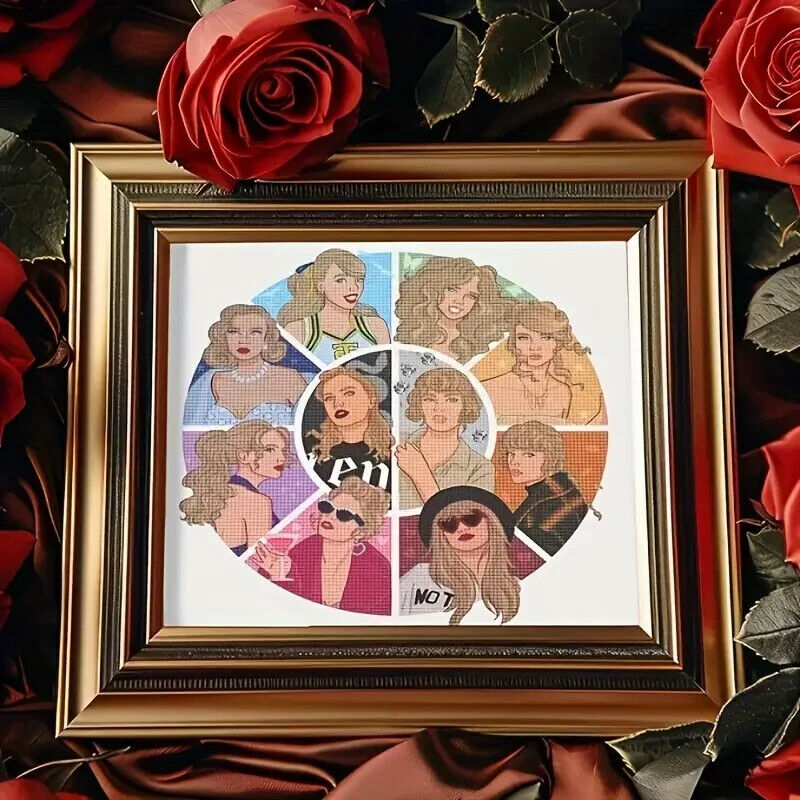LARGE 5D DIY Full Diamond Painting Taylor Swift NEW MUSIC EDUCATIONAL SWIFTIE R