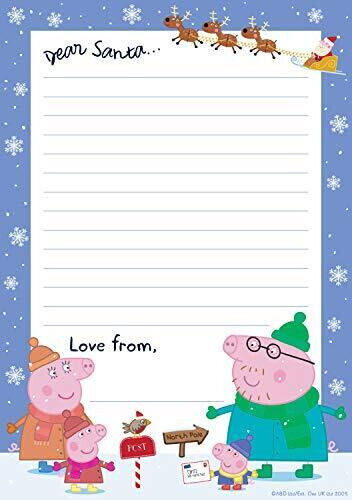 Peppa Pig Christmas Letter to Santa and Gift Labels Xmas George Hanger