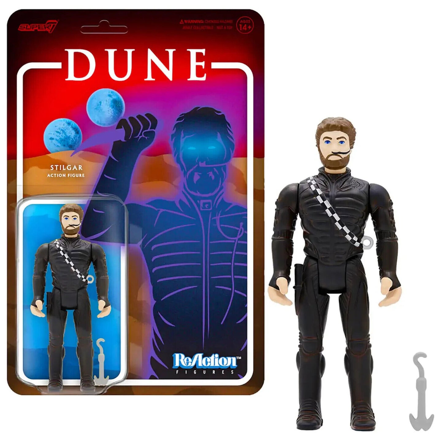 Dune Stilgar 3.75" ReAction Action Figure Unpunched Card Super7 New collectable