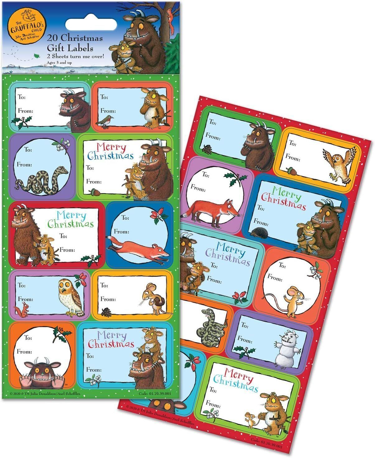 The Gruffalo's Child Christmas Letter to Santa and Gift Labels Xmas