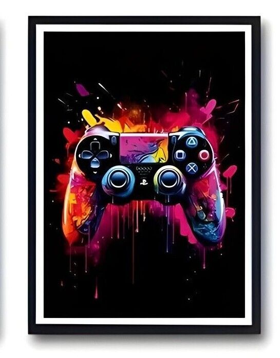 Gamer Xbox PlayStation PS5 Canvas Art Pictures Large MUSIC CHIMP PC NINTENDO