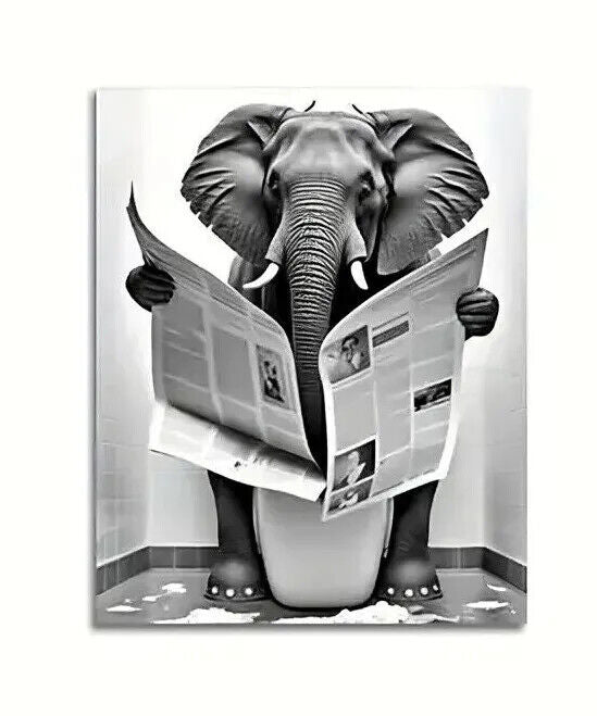 ANIMAL Canvas Wall Art Movie Poster Print Picture ELEPHANT ZEBRA MONKEY RABBIT