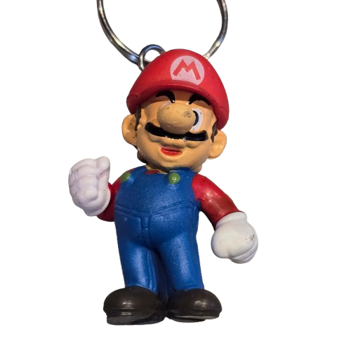MARIO Keyring 3D Rubber LUIGI PRINCESS PEACH YOSHI DONKEY KONG TOAD Sega Gaming