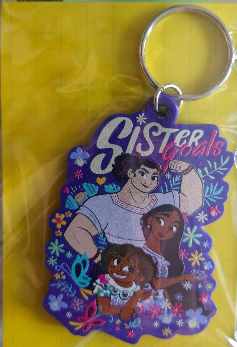 DISNEY'S ENCANTO CHARACTER TRAVEL DANGLE KEY RING MIRABEL BRUNO FLEX KEYRING