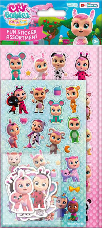 CRY BABIES MAGIC TEARFun Foiled MEGA REWARD SPARKLY REUSABLE Stickers YOU CHOOSE