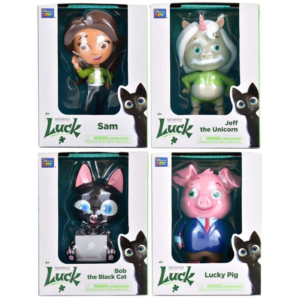 Skydance Animation Luck Jeff The Unicorn Deluxe Figure BOB LUCKY PIG SAM OR SET