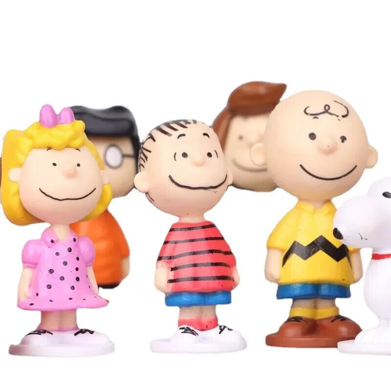 Peanuts Snoopy Cake Topper Toys Figures Kids Birthday baking Decoration Party
