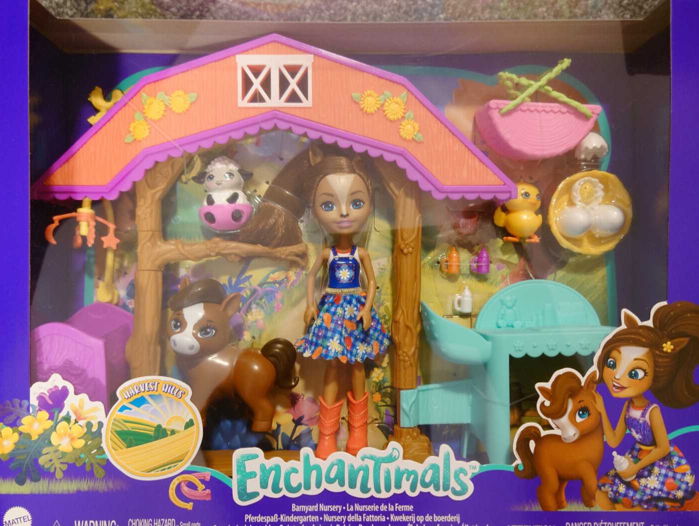 Enchantimals Barnyard Nursery PLAYSET with HAYDIE Horse Doll GJX23 BEAUTIFUL SET