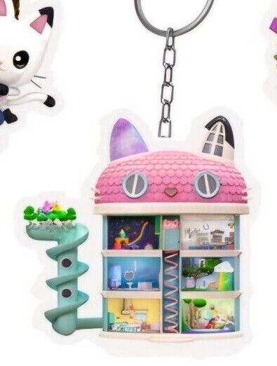 Gabbys DollHouse Keyring BagTag Dangle Cakey Mercat Babybox Keychain GABBY'S