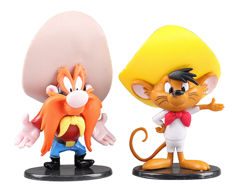 Looney Tunes 7-9cm Figures BUGS Fudd Porky Pepe Marvin Tweety Daffy CAKE TOPPER