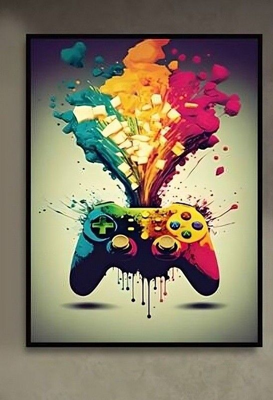 Gamer Xbox PlayStation PS5 Canvas Art Pictures Large MUSIC VIRTUAL PC NINTENDO
