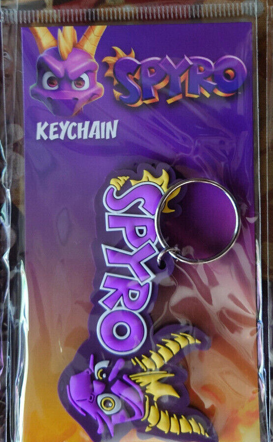 SPYRO the Dragon 2D Chibi Rubber Keyrings YOU CHOOSE New KEY CHAIN FILLER