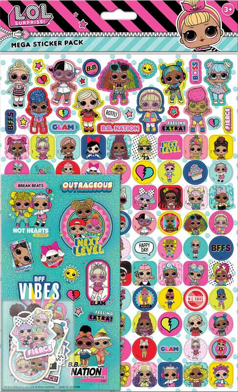 L.O.L Surprise NEXT LEVEL Mega Sticker Pack LOL STICKER BOOK YOU CHOOSE NEW