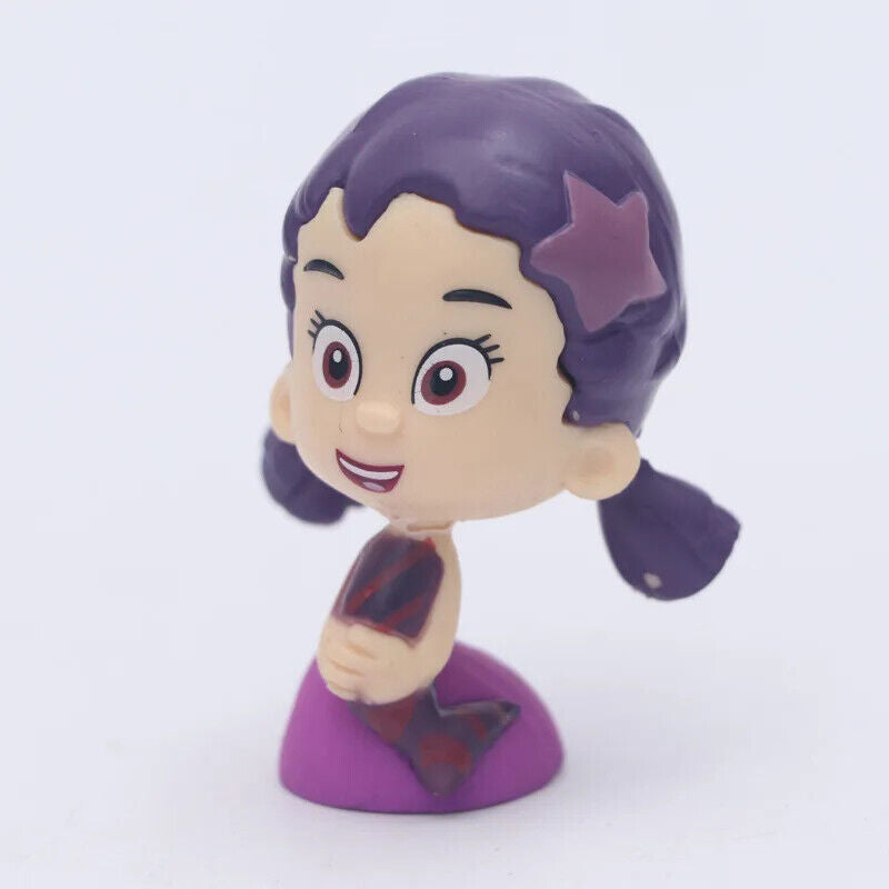 Cartoon Bubble Guppies Gil Molly Nonny Vinyl 2" Figure Toy Cake Topper NICK JR