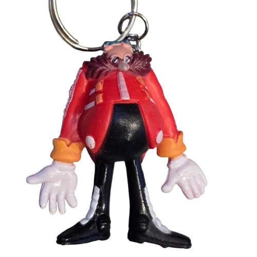 SONIC THE HEDGEHOG Official Keyring 2D Rubber TAILS SHADOW Sega Gaming CHOOSE