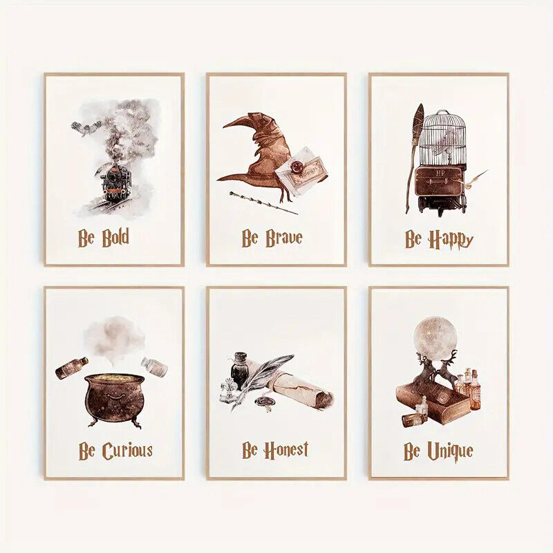 HARRY POTTER CANVAS Wall Art Movie Poster Print Picture HOGWARTS HEDWIG POTION